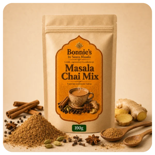 Masala Chai Mix de Bonnie’s by Santa Masala en bolsa de 100 g